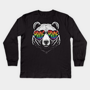 Pride Bear Kids Long Sleeve T-Shirt